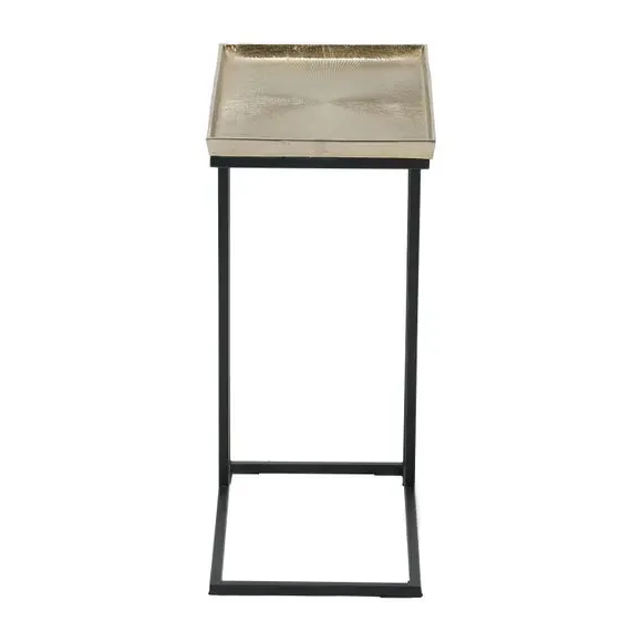 Side Table with Cast Top - Gold, Metal