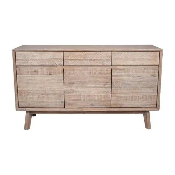 Sideboard with Clean Lines - Natural, Acacia Wood