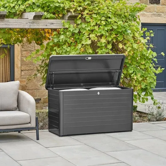 Small Cushion Storage Box - Black, Steel