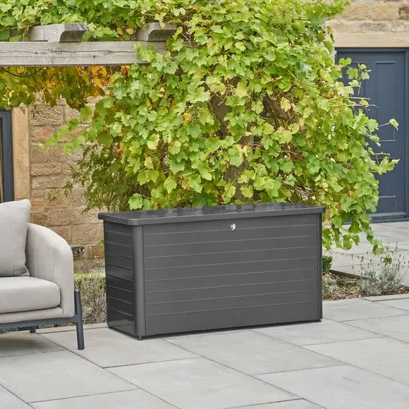 Small Cushion Storage Box - Black, Steel