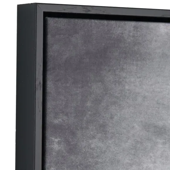 Square Framed Canvas Abstract Art - Black Frame