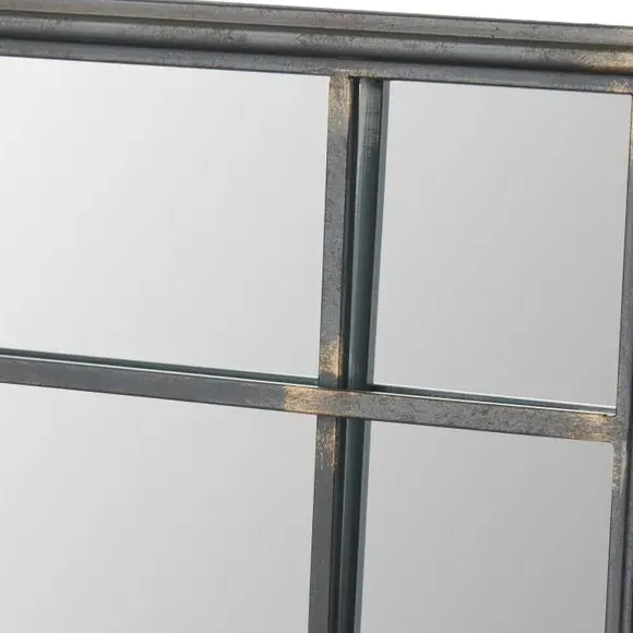 Square Wall Mirror - Bronze, Metal