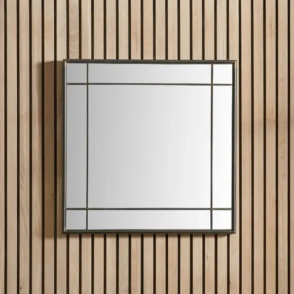 Square Wall Mirror - Bronze, Metal image
