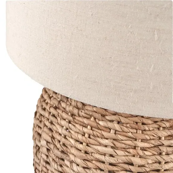 Squoval Table Lamp with Shade - Natural, Jute