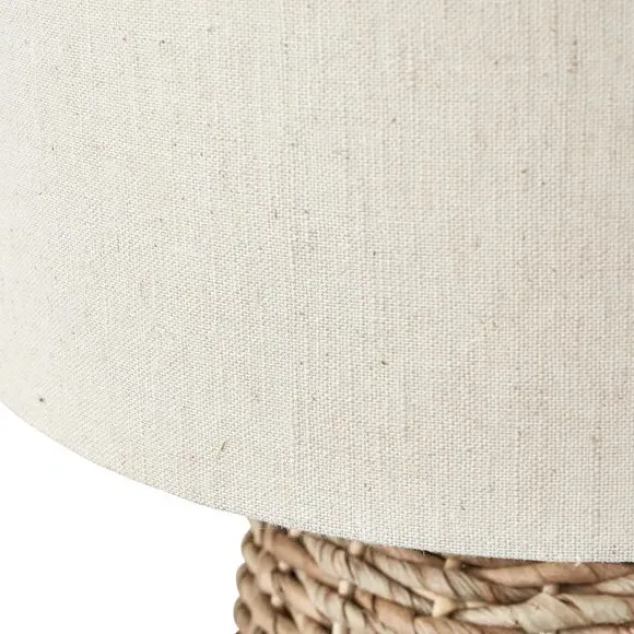 Squoval Table Lamp with Shade - Natural, Jute