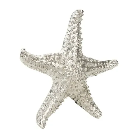 Starfish Ornament - Silver, Cast Aluminium