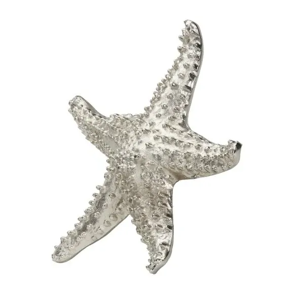 Starfish Ornament - Silver, Cast Aluminium