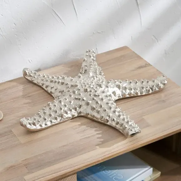 Starfish Ornament - Silver, Cast Aluminium image