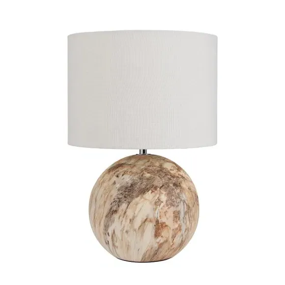 Stone Effect Table Lamp - Natural, Ceramic