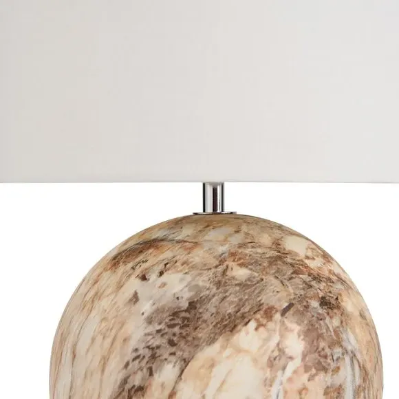 Stone Effect Table Lamp - Natural, Ceramic