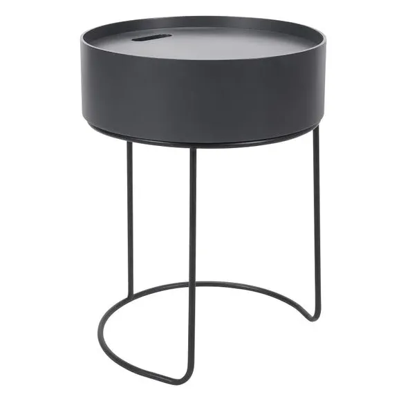Storage Side Table - Black