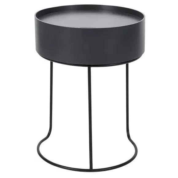 Storage Side Table - Black