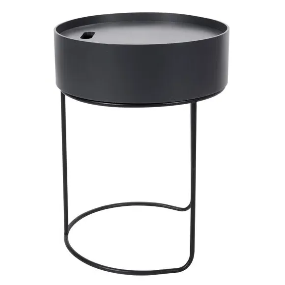 Storage Side Table - Dark Grey