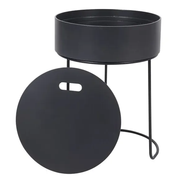 Storage Side Table - Dark Grey