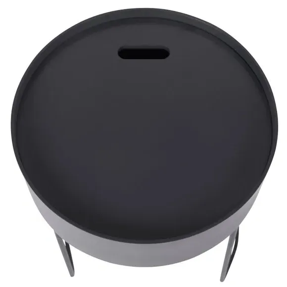 Storage Side Table - Dark Grey