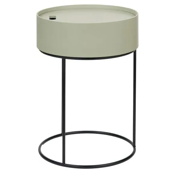 Storage Side Table - Sage
