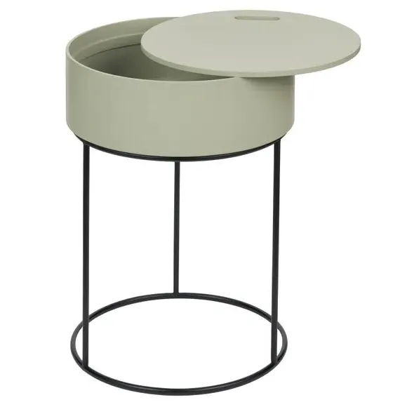 Storage Side Table - Sage