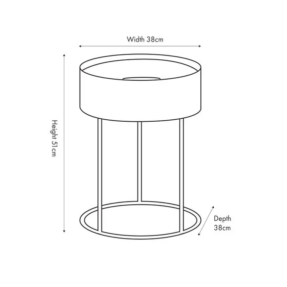 Storage Side Table - Sage