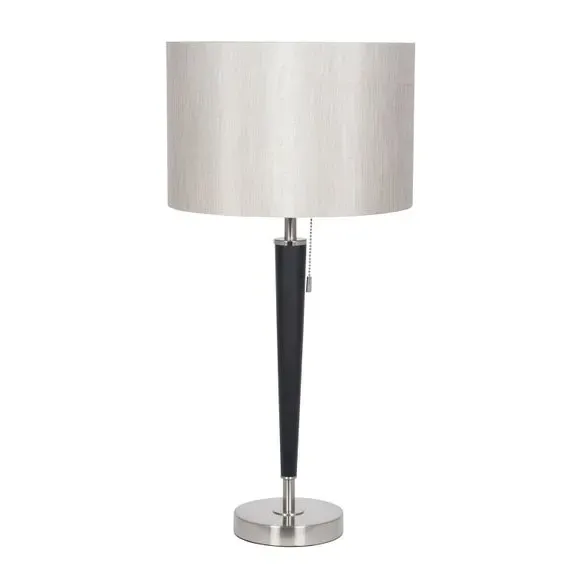 Table Lamp with Pull Switch - Black, Metal