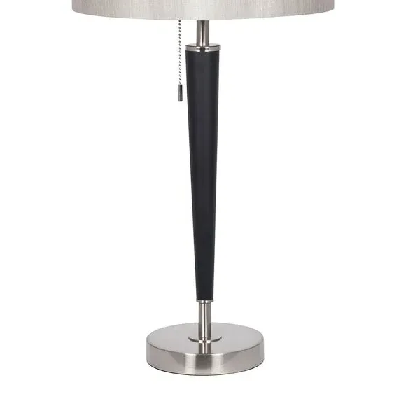 Table Lamp with Pull Switch - Black, Metal