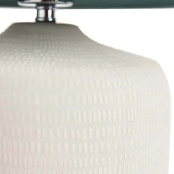 Table Lamp with Textured Finish - Blue, Ceramic