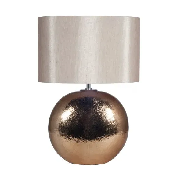 Tablet Table Lamp with Fabric Shade - Bronze
