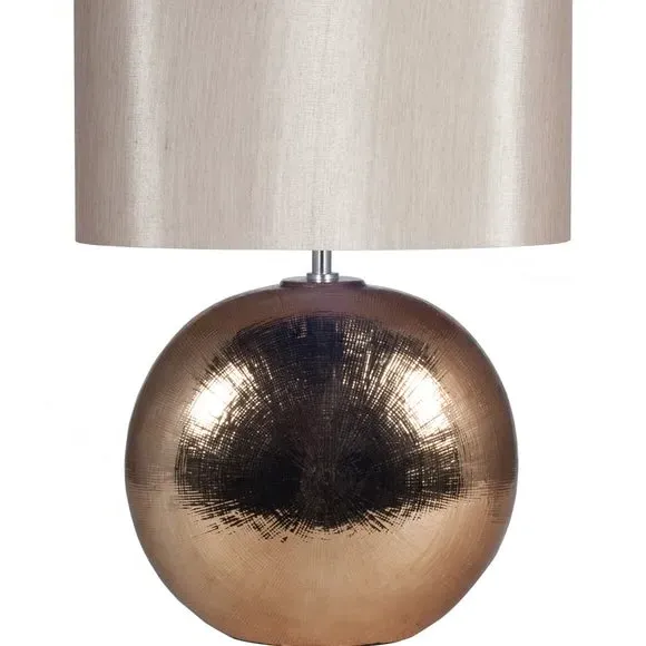 Tablet Table Lamp with Fabric Shade - Bronze