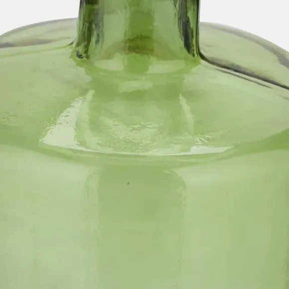 Tall Bottle Vase - Forest, Recycled Glass