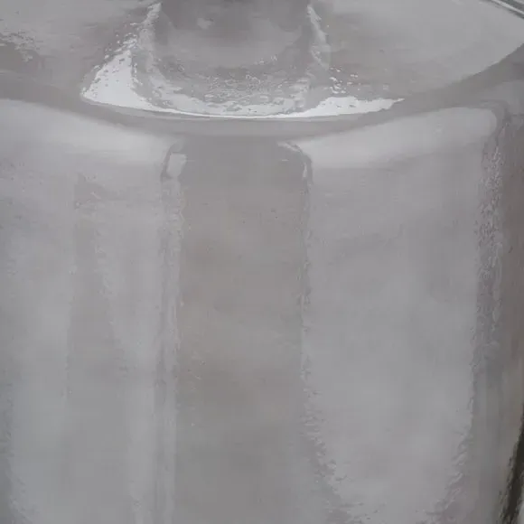 Tall Bottle Vase - Grey, Recycled Glass