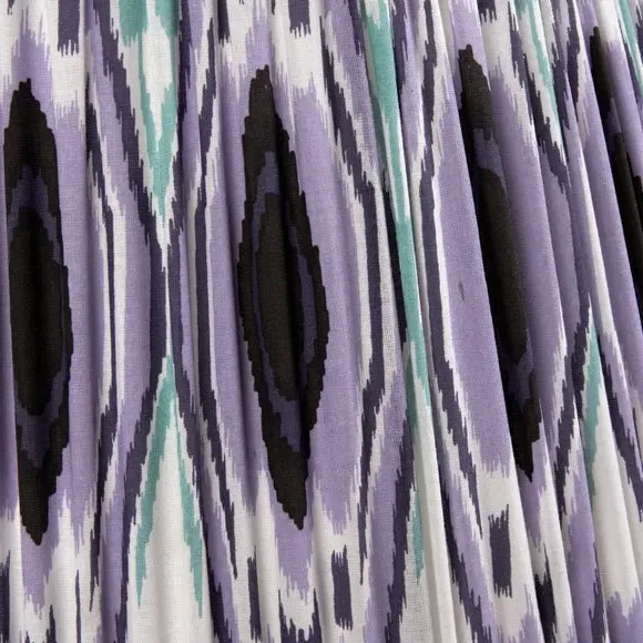 Tapered Lamp Shade Ikat Pattern - Lilac, Cotton