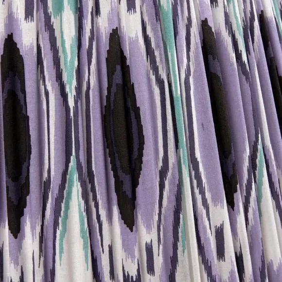 Tapered Lamp Shade Ikat Pattern - Lilac, Cotton