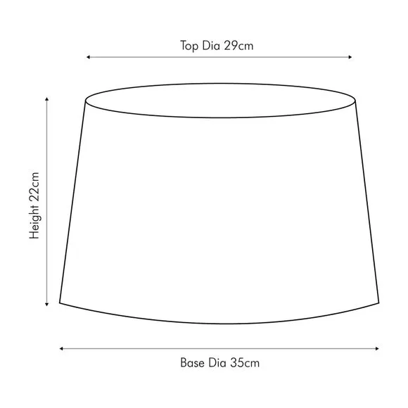 Tapered Lamp Shade with Pleated Design - Red