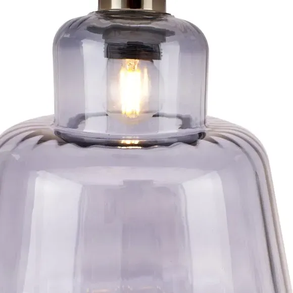 Tapered Pendant Light - Grey, Glass