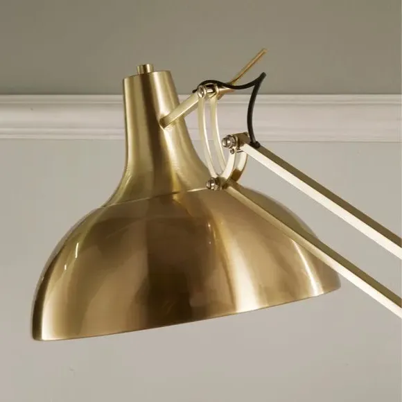 Task Floor Lamp with Pivot Points - Gold