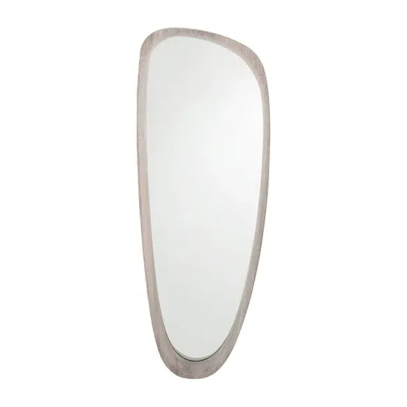Teardrop Wall Mirror - Natural, Wood Veneer