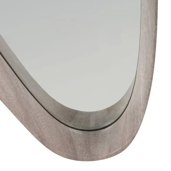 Teardrop Wall Mirror - Natural, Wood Veneer