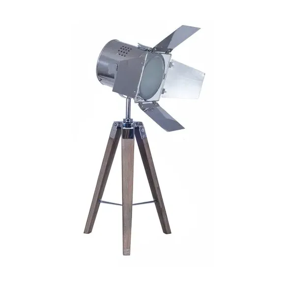 Tripod Table Lamp with Adjustable Head - Grey