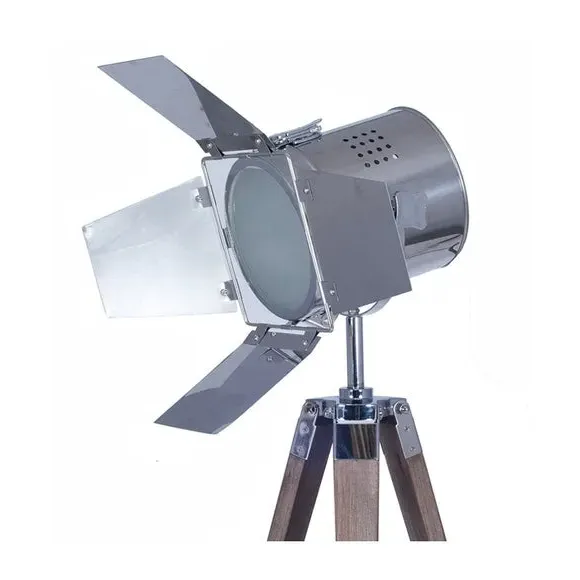 Tripod Table Lamp with Adjustable Head - Grey