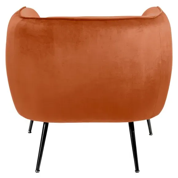 Tub Chair with Interchangeable Legs - Tobacco, Velvet