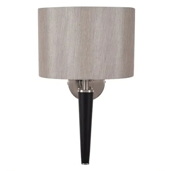 Wall Light with Shade - Black, Metal