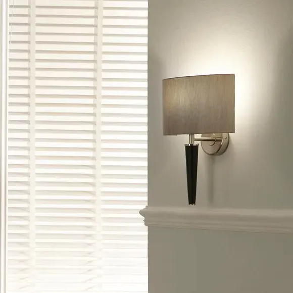 Wall Light with Shade - Black, Metal image
