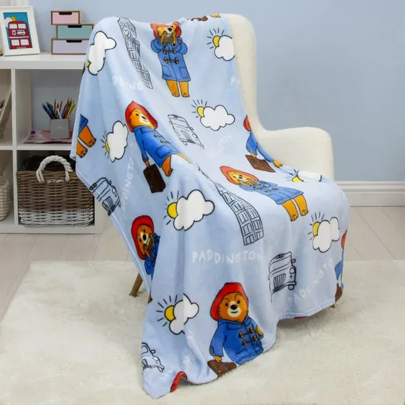 Fleece Blanket with Character Design - Blue image