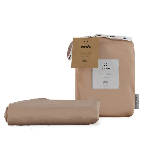 2-Pack Cot Bed Fitted Sheets - Pink, Bamboo image