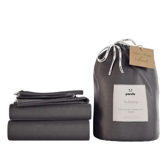Bamboo Duvet Cover & Pillowcase Set - Grey