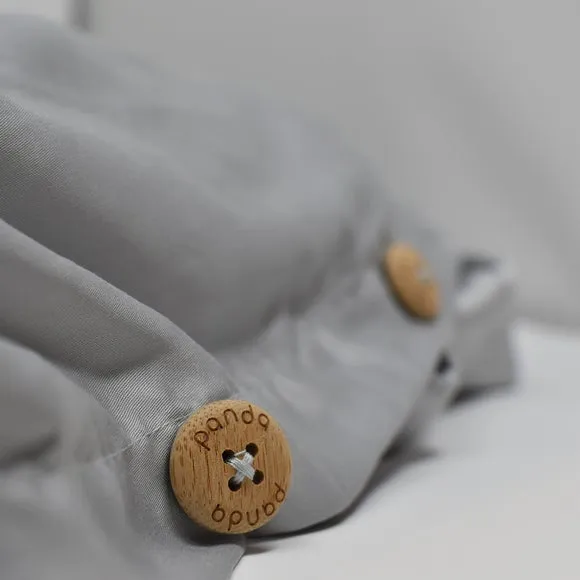 Bamboo Duvet Cover & Pillowcase Set - Light Grey