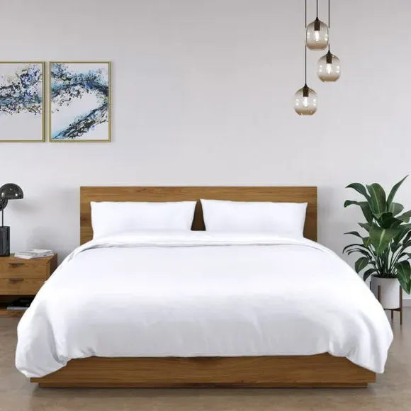 Bamboo Duvet Cover & Pillowcase Set - White
