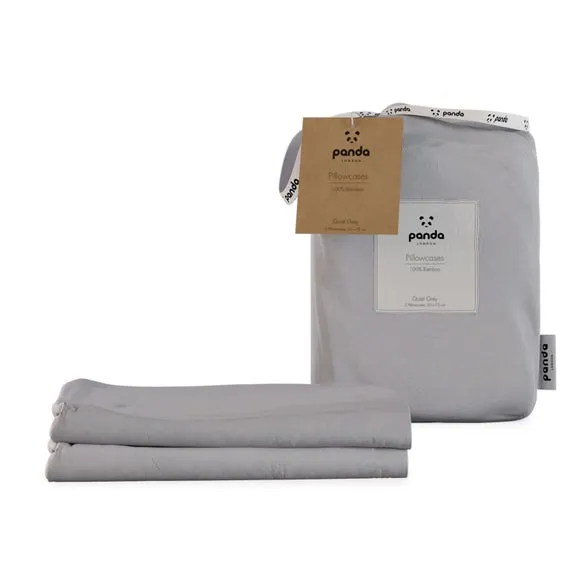 Pillowcase Pair - Grey, Bamboo Viscose