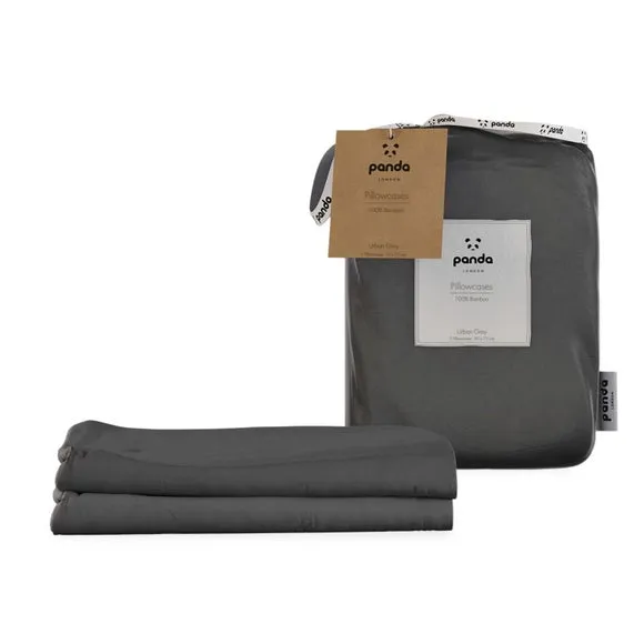 Pillowcase Pair - Grey, Bamboo Viscose