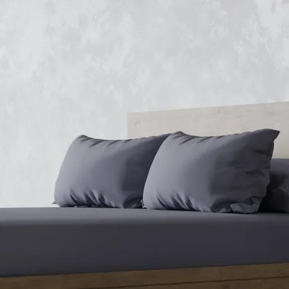 Pillowcase Pair - Grey, Bamboo Viscose image