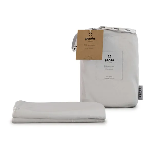 Pillowcase Pair - White, Bamboo Viscose